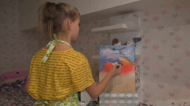 Рисую картину по туториалу Боба Росса. смотреть онлайн