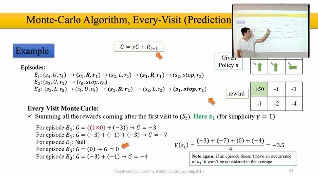 RL CH4 - Monte-Carlo Methods on Reinforcement Learning смотреть онлайн