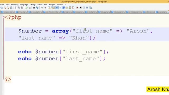 20 Assoc arrays in PHP смотреть онлайн