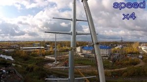 Установка четырехцепной опоры