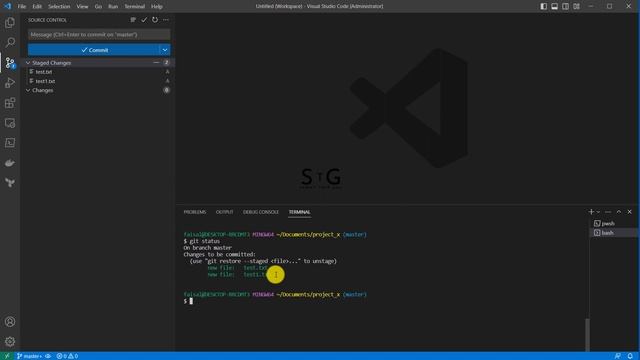 How To UNSTAGE a file in GIT смотреть онлайн