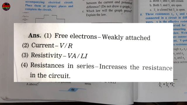 3. CURRENT ELECTRICITY QUESTIONS AND ANSWERS/EXERCISE - GENERAL SCIENCE CLASS 9 CHAPTER 3 - SSC смотреть онлайн