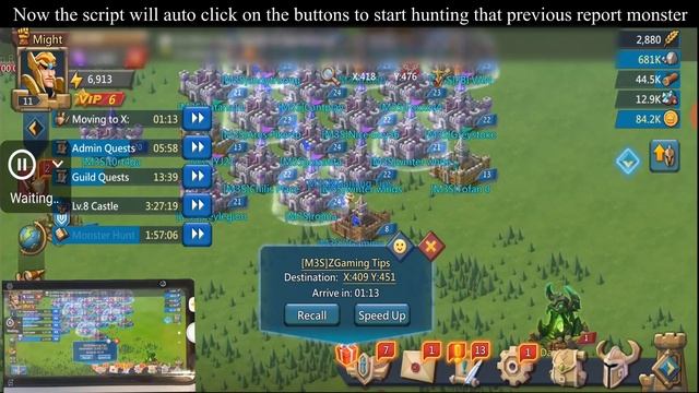 Lords Mobile - Auto Hunt Monster смотреть онлайн