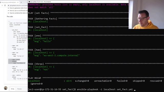 Ansible: set facts using conditionals смотреть онлайн