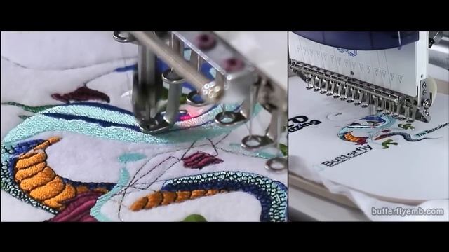 Sew the DRAGON! - 80,000 stitch embroidery 2 HOURS sewing - on a Butterfly Embroidery machine смотреть онлайн
