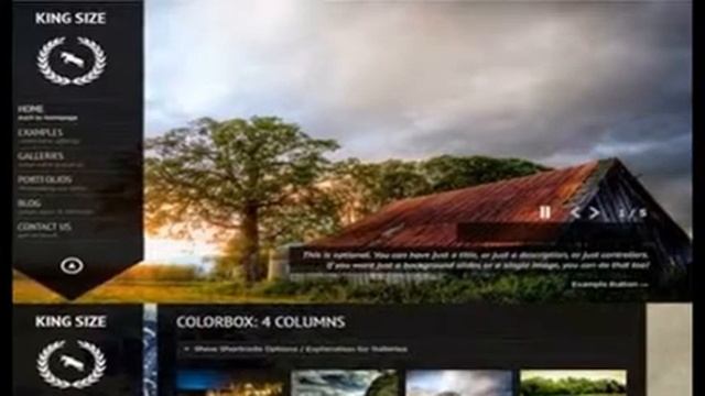 King Size - Fullscreen Background WordPress Theme Free Download