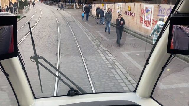 🚋 Freiburg❤️Herbst🍁Schwarzwald🌲(Linie 1 Landwasser-Littenweiler) Blick aus der Kabine смотреть онлайн