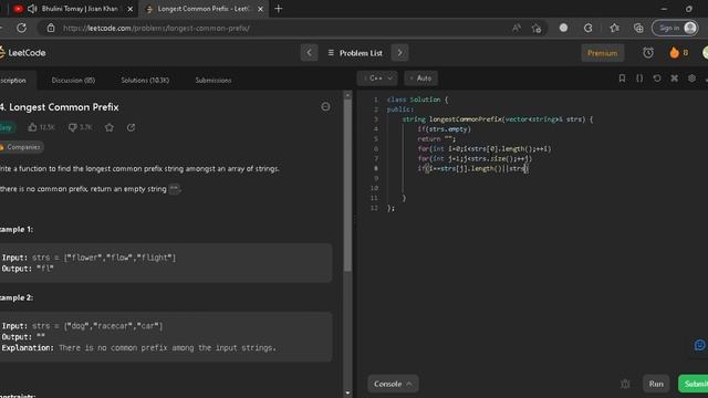 14 Longest Common Prefix смотреть онлайн