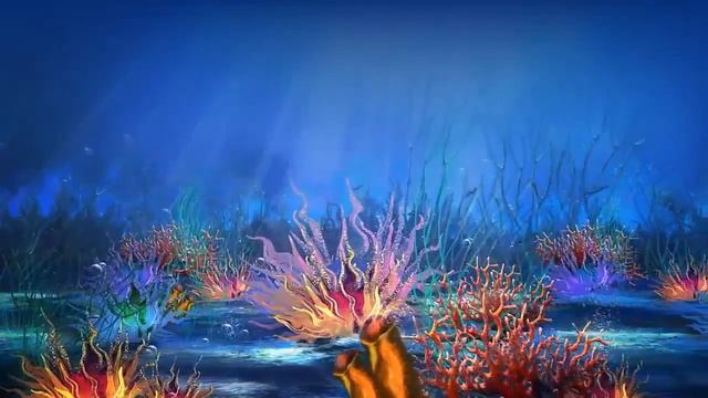 Футаж детский мультяшные рыбки в Океане footage fish in the ocean 5 смотреть онлайн