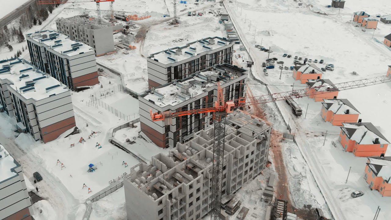 Ход строительства #ЖКБелаяАллея • Март 2021 г. смотреть онлайн