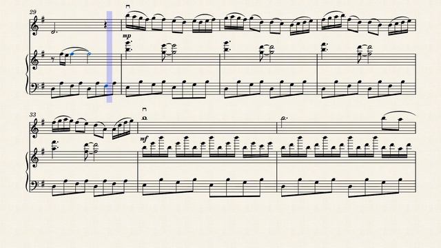 Comptine d'un Autre Été (Amélie) – Violin Play Along, Tempo 90, with Sheet Music смотреть онлайн