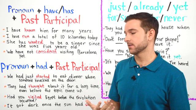Mësimi 31 (English version): Present Perfect and Past Perfect смотреть онлайн