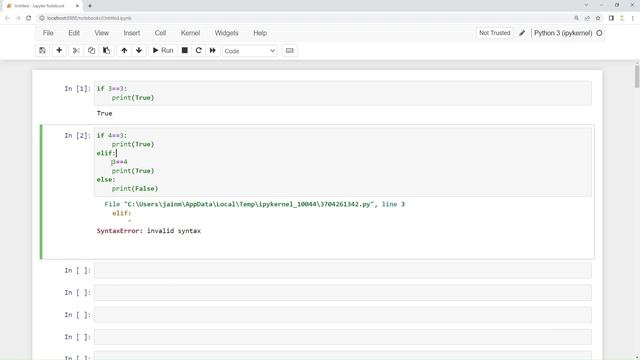 Python Statements Part One IF ELIF AND ELSE. смотреть онлайн