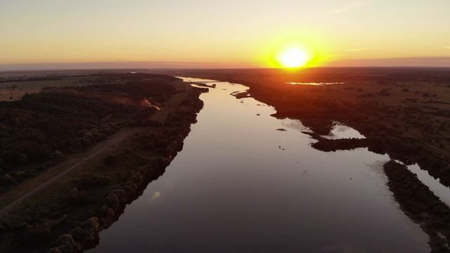 Есенинская Русь, река Ока сверху смотреть онлайн