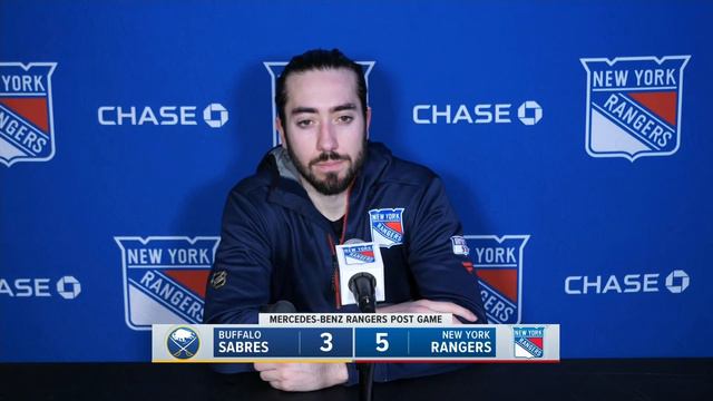 Adam Fox, Mika Zibanejad, and Kaapo Kakko Discuss Rangers 5-3 Win vs. Sabres | New York Rangers смотреть онлайн