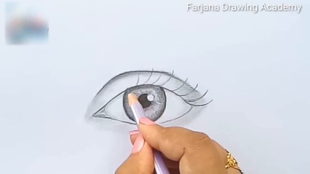 Easy Way To Draw A Realistic Eye For Beginners Step By Step (Using Only 1 Pencil)