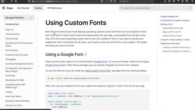 Expo | React Native tutorial | Use custom fonts смотреть онлайн