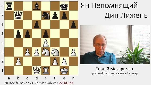 Ян Непомнящий - Дин Лижень. Коварный вариант! Матч на первенство мира, Астана, 5-я партия смотреть онлайн