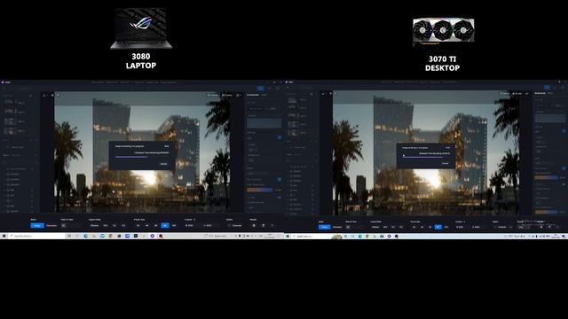 D5 RENDER 8K 3070Ti Desktop VS 3080 Laptop смотреть онлайн