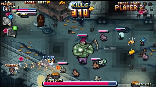 Riddled Corpses gameplay: twin-stick anime zombie blaster (PC alpha game) смотреть онлайн