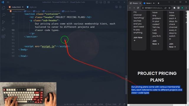 ASMR Programming - Complete Responsive Portfolio Design - No Talking смотреть онлайн