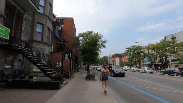 Montreal Walk on Saint-Denis Street in Le Plateau-Mont-Royal смотреть онлайн