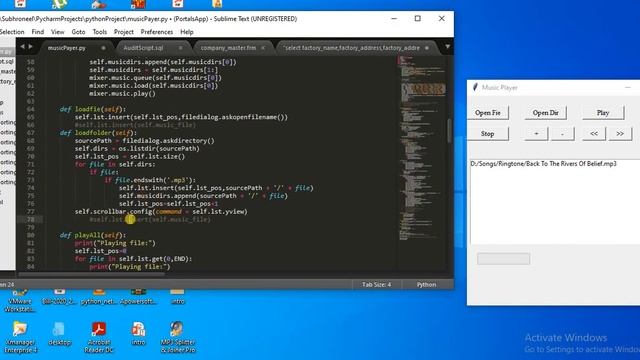 Creating a MusicPlayer With Python using PyGame Library смотреть онлайн