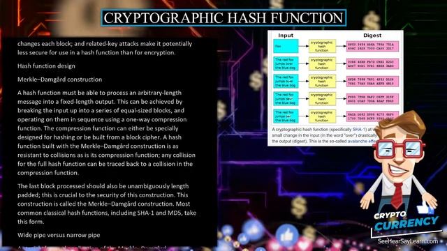 Cryptographic hash function ? CRYPTOCURRENCY ? смотреть онлайн