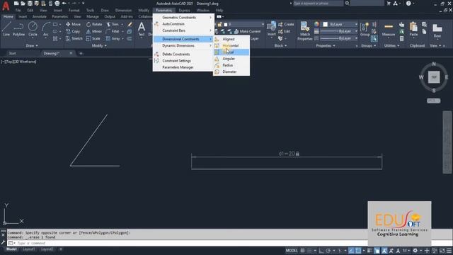 Advanced tutorial for Autocad: PARAMETRIC DIMENSION in Autocad 2021 смотреть онлайн