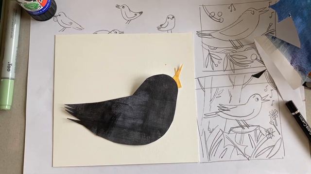 Frugi Time: Create a Black Bird Collage with Illustrator Anneli Bray смотреть онлайн