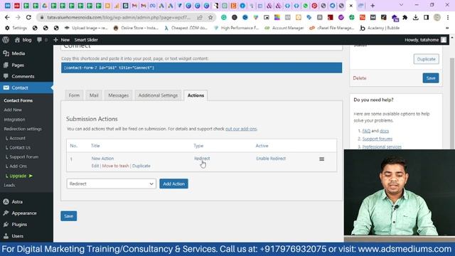How To Redirect Contact Form 7 To A Another Page in WordPress | WordPress Tutorial | Ajay Rajput смотреть онлайн