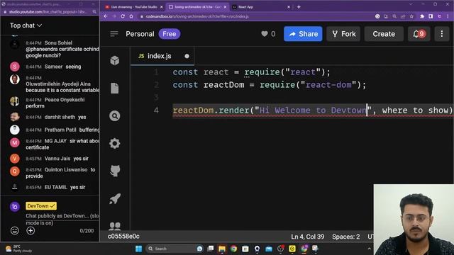 [LIVE] DAY 04 - Learn Frontend Web Development with React.JS & JavaScript | COMPLETE in 7 - Days смотреть онлайн
