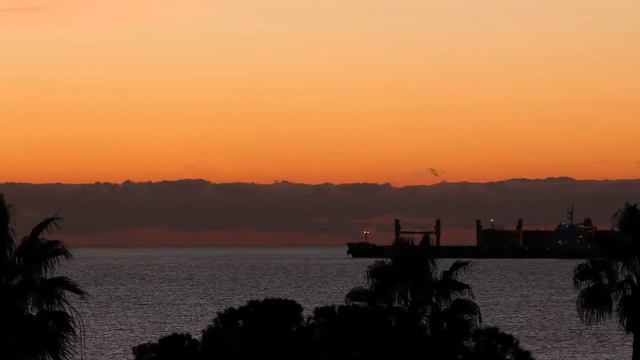 Рассвет 28 января 2016 Старый Порт, Лимасол, Кипр смотреть онлайн