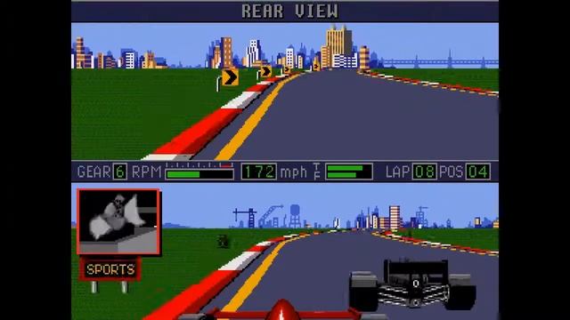 Mario Andretti Racing ... (Sega Genesis) Gameplay смотреть онлайн