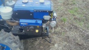 Тяжелый дизельный мотоблок.