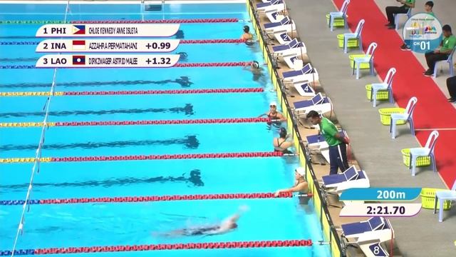 Women's 200m Backstroke Heats | Swimming | SEA Games 2023 смотреть онлайн