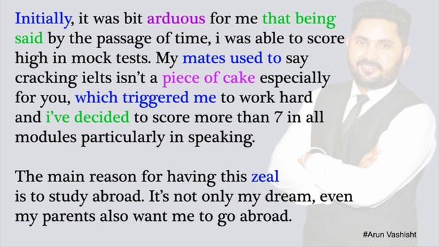 Describe an ambition that you have cue card | Ielts India by Arun Vashisht смотреть онлайн