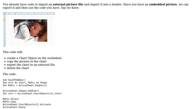 Insert picture in header with VBA from picture located in workbook смотреть онлайн