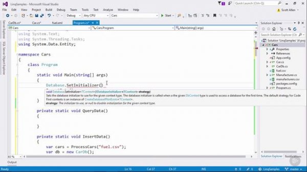 008-03. Inserting Data into a New Database