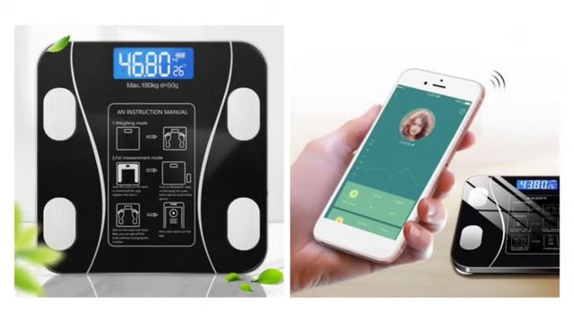 Напольные умные фитнес весы Bluetooth до 180 кг A-8003 / Смарт весы с приложением купить на Torg24