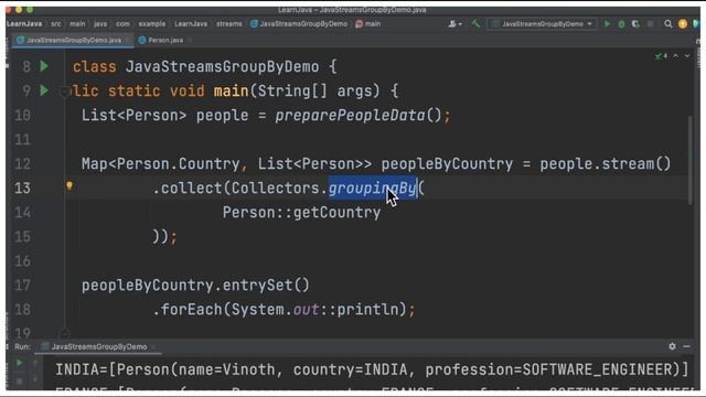 JAVA 8 STREAMS GROUPINGBY | WHEN TO USE GROUPINGBY METHOD IN JAVA 8 STREAMS |JAVA CODE| InterviewDO смотреть онлайн