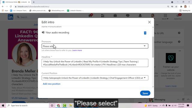 How Do You Add Pronouns To Your LinkedIn Profile? VIDEO Instructions