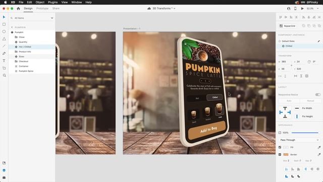 3D Transforms in Adobe XD смотреть онлайн