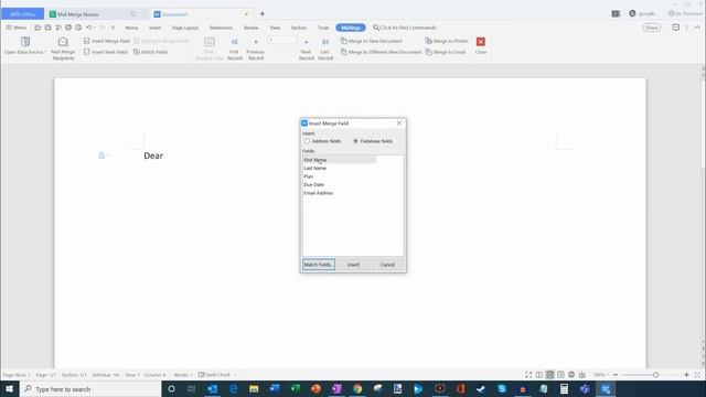 How To Mail Merge In WPS Office