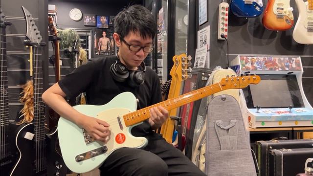 Squier FSR Classic Vibe 50s Telecaster with maple FB in Sonic Blue Factory Special Run Sound Demo смотреть онлайн