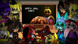 Фнаф 1 и 2 реагирует на five Nights At Freddy's SB Song | GACHA CLUB |