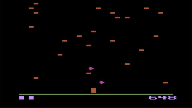 Centipede (Atari 2600) - Game Play смотреть онлайн
