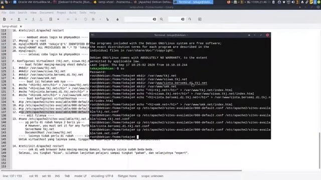 [Part 4] Konfigurasi VirtualHost Apache pada Debian 10 смотреть онлайн