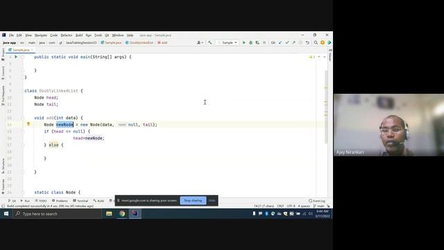 Java Training Session 33 Data Structure, Doubly Linked List create and traverse forward or backwar смотреть онлайн