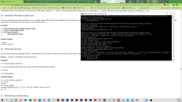HandsOn10 Django Shell смотреть онлайн